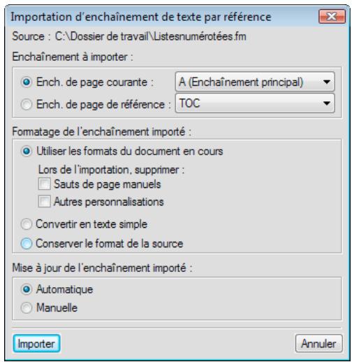 ADOBE FRAMEMAKER 10 - Importation de texte dans les documents structurés - 2