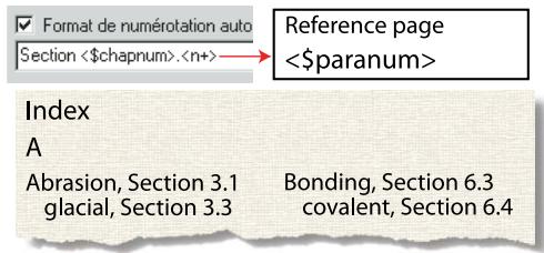 ADOBE FRAMEMAKER 10 - Inclusion des numéros automatiques de composant de livre et de paragraphe - 2