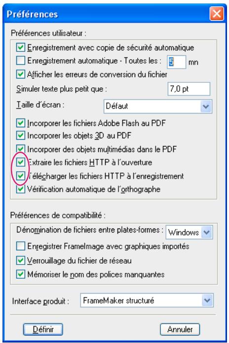 ADOBE FRAMEMAKER 10 - Définition des préférences - 1
