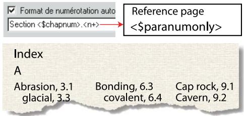 ADOBE FRAMEMAKER 10 - Inclusion des numéros automatiques de composant de livre et de paragraphe - 1