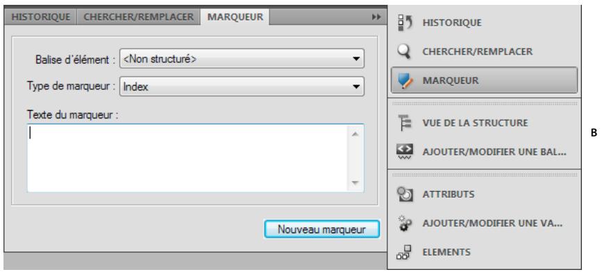 ADOBE FRAMEMAKER 10 - Manipulation de panneaux réduits à la taille d'icônes - 2