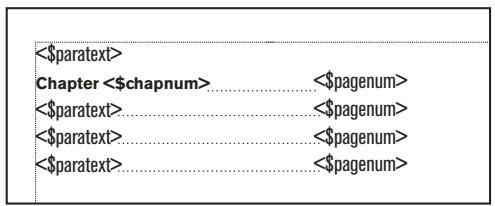 ADOBE FRAMEMAKER 11 - Modification de l'enchâinement de texte spécial pour une liste ou un index - 1