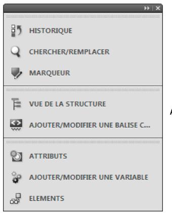 ADOBE FRAMEMAKER 11 - Manipulation de panneaux réduits à la taille d'icones - 1