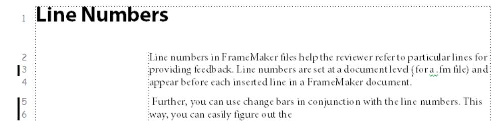 ADOBE FRAMEMAKER 11 - Numérodes ligne - 1
