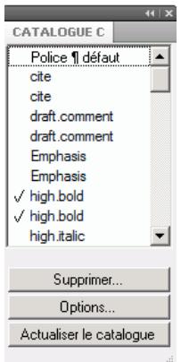 ADOBE FRAMEMAKER 11 - Configuration de caractères - 2