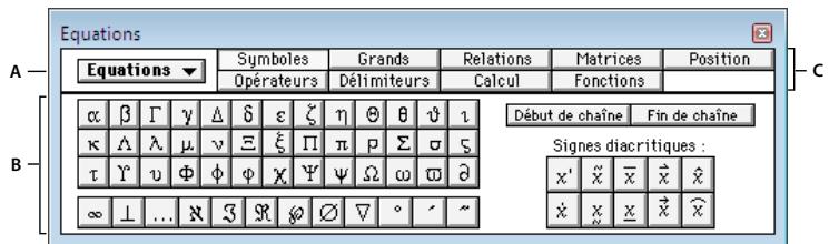ADOBE FRAMEMAKER 11 - Présentation du panneau Equations - 1