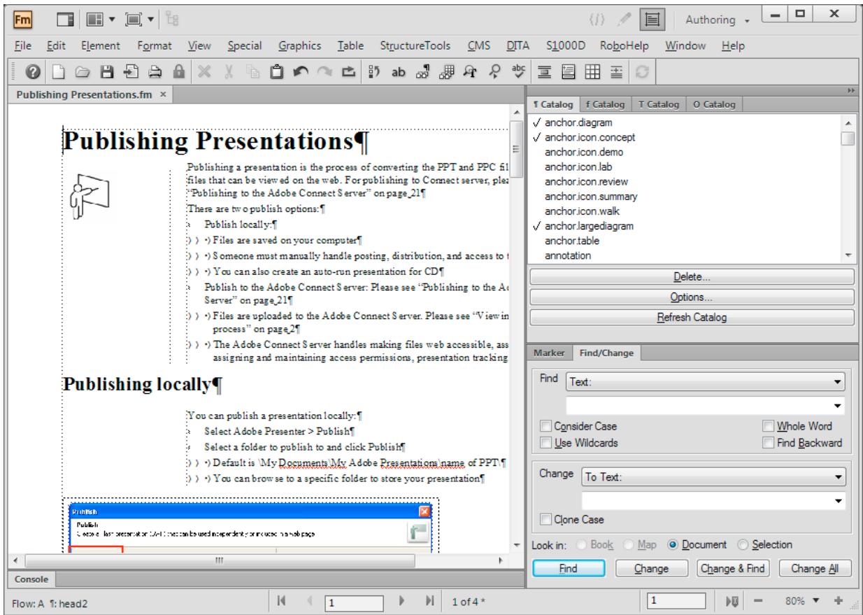 ADOBE FRAMEMAKER 11 - Vue WYSIWYG - 1