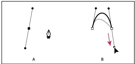 ADOBE ILLUSTRATOR CS4 - Dessen de courbes suivies de droites - 1