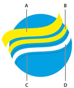 ADOBE ILLUSTRATOR CS4 - Application d'un recouvrement à un tracé - 1