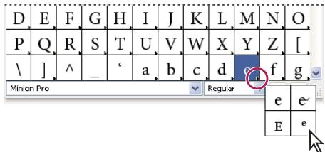 ADOBE ILLUSTRATOR CS4 - Présentation du panneau Glyphes - 2