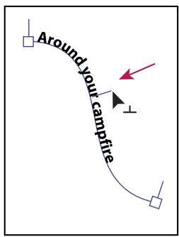 ADOBE ILLUSTRATOR CS4 - Déplacement ou basculement symétrique de texte curviligne - 3