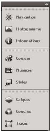ADOBE ILLUSTRATOR CS4 - Manipulation de panneaux réduits à la taille d'icones - 1