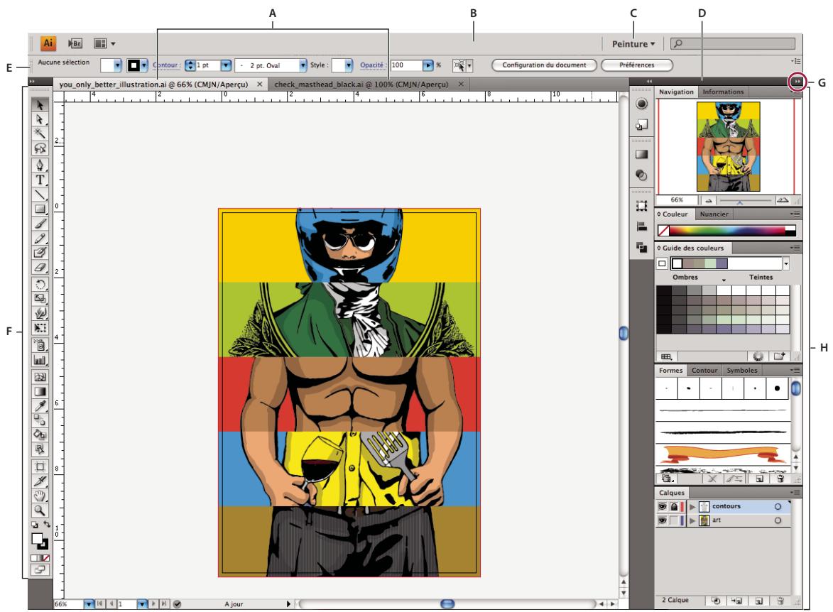 ADOBE ILLUSTRATOR CS4 - Présentation de l'espace de travail - 1