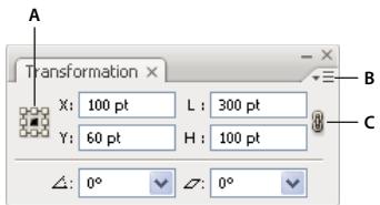 ADOBE ILLUSTRATOR CS4 - Présentation du panneau Transformation - 1