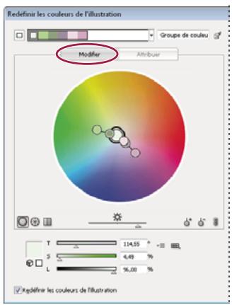 ADOBE ILLUSTRATOR CS4 - Présentation de la boîte de dialogue Modifier les couleurs / Redéfinir les couleurs de l'illustration - 1