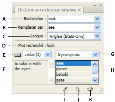 ADOBE INCOPY CS3 - A propos du dictionnaire des synonymes - 1