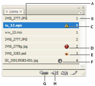 ADOBE INCOPY CS3 - Présentation du panneau Liens - 1