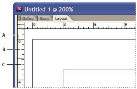 ADOBE INCOPY CS3 - A propos des unités de mesure et règles - 1