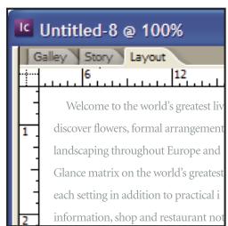 ADOBE INCOPY CS3 - A propos des unités de mesure et règles - 2