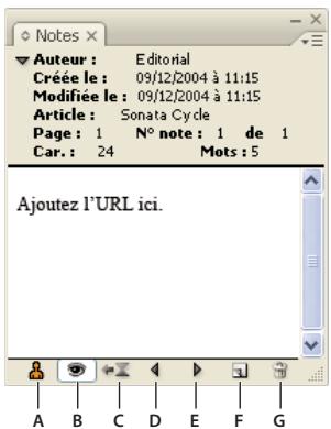 ADOBE INCOPY CS3 - Présentation du panneau Notes - 1