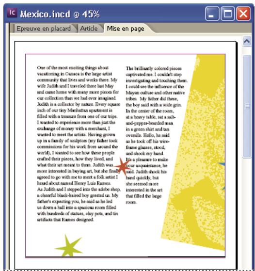ADOBE INCOPY CS3 - Présentation des modes Epreuve en placard, Article et Mise en page - 4