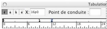ADOBE INCOPY CS3 - Définition de tabulations - 2