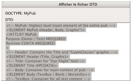ADOBE INCOPY CS5 - A propos des fichiers DTD - 1