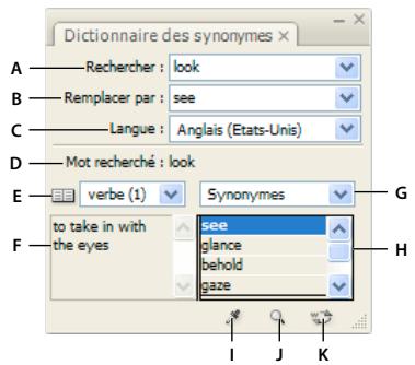 ADOBE INCOPY CS5 - A propos du dictionnaire des synonymes - 1