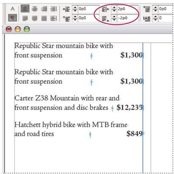 ADOBE INCOPY CS5 - Mise en retrait à droite de la dernière ligne d'un paragraphe - 1