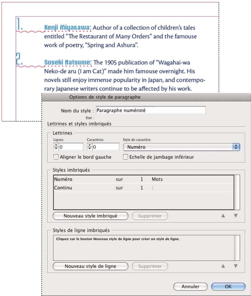 ADOBE INCOPY CS5 - Création de styles imbriqués - 1