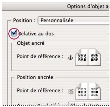 ADOBE INDESIGN CS3 - Options de position personalisées - 3