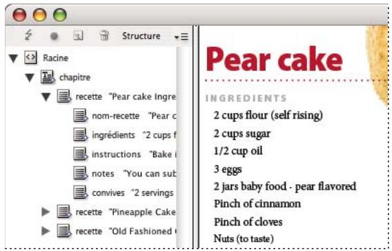 ADOBE INDESIGN CS3 - Structure de données XML - 1