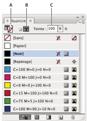 ADOBE INDESIGN CS3 - Modification de la couleur et du dégradé appliqués au texte - 1