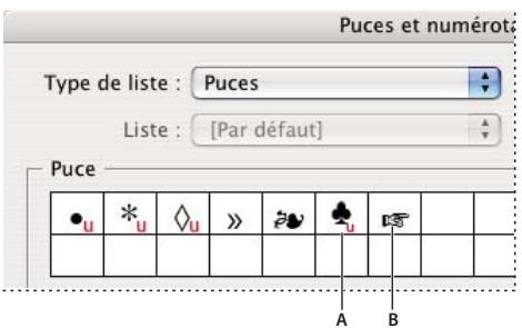 ADOBE INDESIGN CS3 - Modification des puce - 1