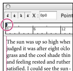 ADOBE INDESIGN CS3 - Création d'un retrait négatif - 1