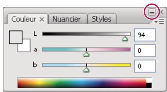 ADOBE INDESIGN CS3 - Pour redimensionner ou réduire des panneaux - 2
