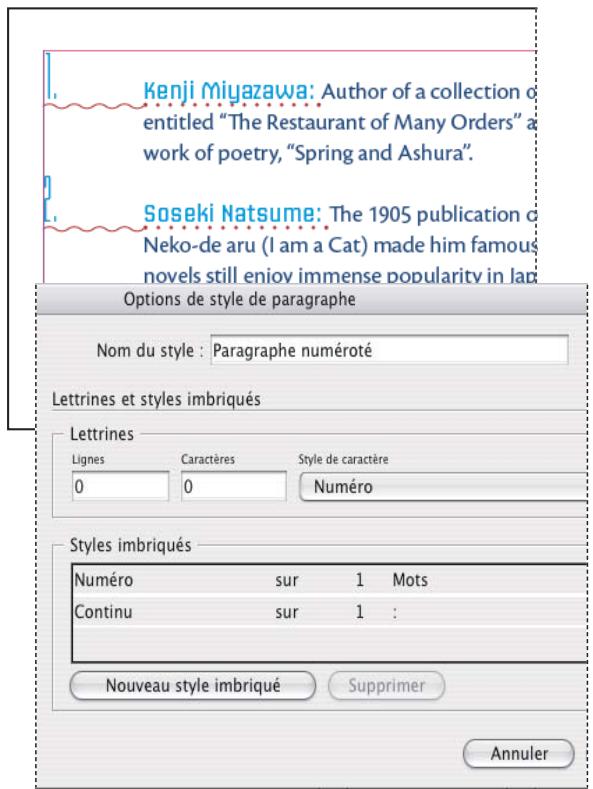 ADOBE INDESIGN CS3 - Création de styles imbriqués - 1