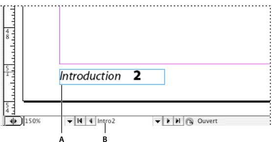 ADOBE INDESIGN CS3 - Options de numérotation de document - 1