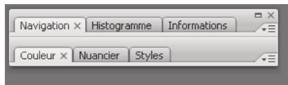 ADOBE INDESIGN CS3 - Pour empiler des panneaux flottants - 1