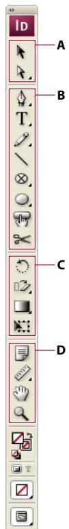 ADOBE INDESIGN CS3 - Présentation du panneau Outils - 1