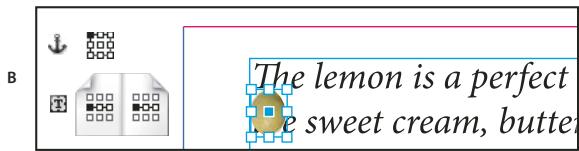 ADOBE INDESIGN CS3 - Placement d'un object ancre selon des options personalisées - 2