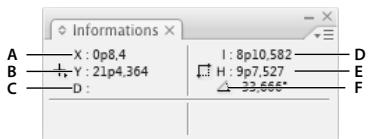 ADOBE INDESIGN CS3 - Présentation du panneau Informations - 1