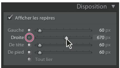 ADOBE LIGHTROOM - Définition des marges des diapositives - 1