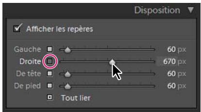 ADOBE LIGHTROOM 2 - Définition des marges des diapositives - 1