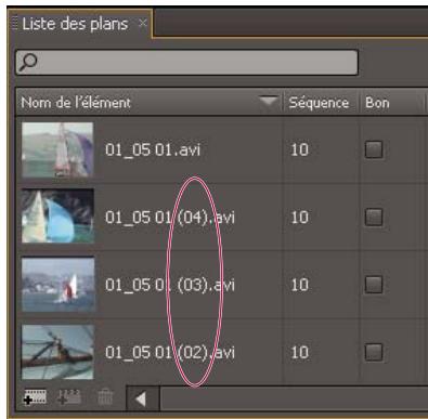 ADOBE ONLOCATION CS4 - Sélection du mode d'enregistrement des plans ou des prises - 1