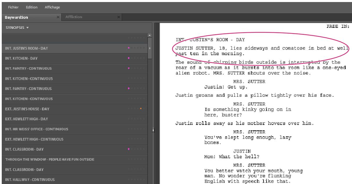 ADOBE ONLOCATION CS5 - Exportation de scripts à partir d'Adobe Story - 1