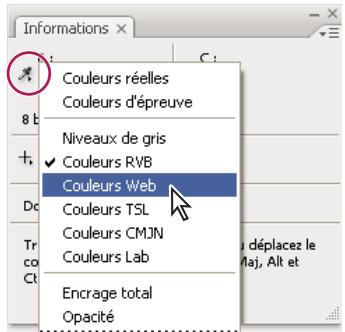 ADOBE PHOTOSHOP CS5 - Modification des options du panneau Informations - 1