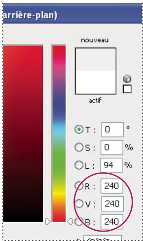 ADOBE PHOTOSHOP CS5 - Définition des valeurs cible à l'aide des pipettes - 2