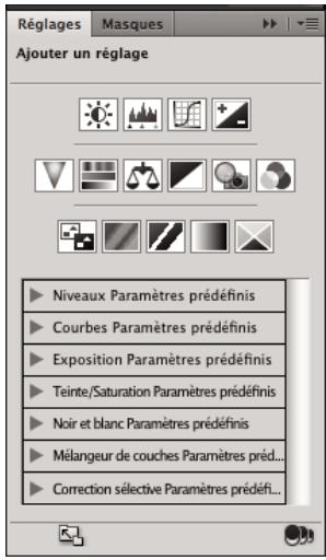 ADOBE PHOTOSHOP CS5 - Présentation du panneau Réglages - 1