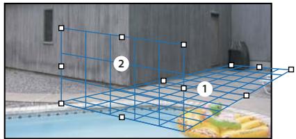 ADOBE PHOTOSHOP CS5 - Définition et ajustement des plans de perspective dans Point de fuite - 3